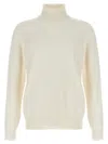 Brunello Cucinelli Cashmere Turtleneck Sweater Sweaters And Cardigans White