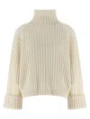 Brunello Cucinelli Cashmere Turtleneck Sweater Sweaters And Cardigans White In Neutral