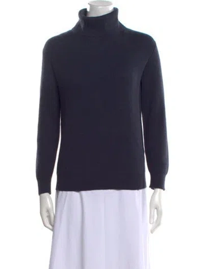 Pre-owned Brunello Cucinelli Cashmere Turtleneck Sweater W/ Tags In Blue