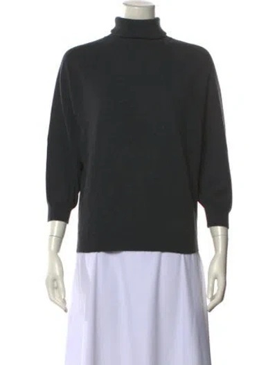 Pre-owned Brunello Cucinelli Cashmere Turtleneck Sweater W/ Tags In Gray
