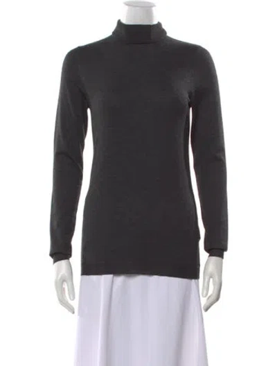 Pre-owned Brunello Cucinelli Cashmere Turtleneck Sweater W/ Tags In Gray