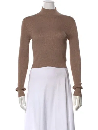 Pre-owned Brunello Cucinelli Cashmere Turtleneck Sweater W/ Tags In Metallic/neutrals