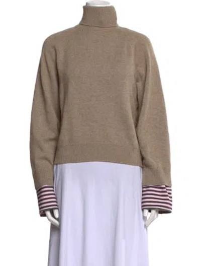 Pre-owned Brunello Cucinelli Cashmere Turtleneck Sweater W/ Tags In Neutral