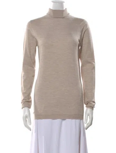 Pre-owned Brunello Cucinelli Cashmere Turtleneck Sweater W/ Tags In Neutral