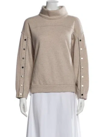 Pre-owned Brunello Cucinelli Cashmere Turtleneck Sweater W/ Tags In Purple