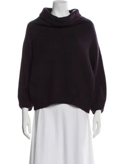 Pre-owned Brunello Cucinelli Cashmere Turtleneck Sweater W/ Tags In Purple