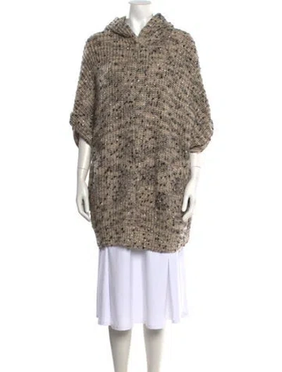 Pre-owned Brunello Cucinelli Cashmere Tweed Pattern Sweater In Neutrals