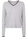 Brunello Cucinelli Cashmere V Neck Sweater