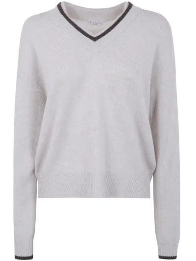 Brunello Cucinelli Cashmere V Neck Sweater