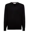 Brunello Cucinelli Cashmere V-neck Sweater In Black