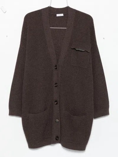 BRUNELLO CUCINELLI BRUNELLO CUCINELLI CASHMERE V NECKED CARDIGAN