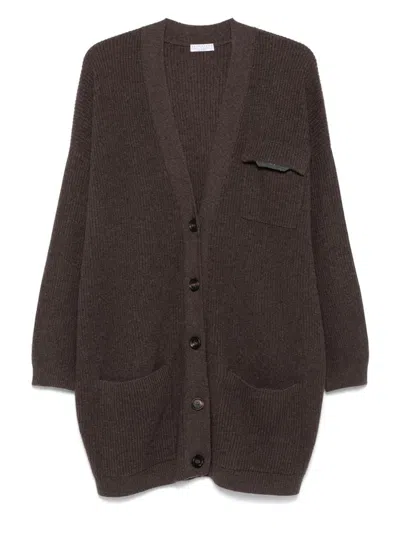 BRUNELLO CUCINELLI BRUNELLO CUCINELLI CASHMERE V-NECKED CARDIGAN