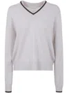 Brunello Cucinelli Cashmere V-necked Sweater