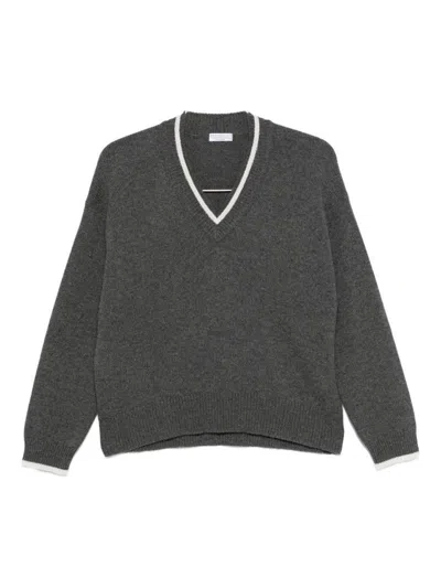 Brunello Cucinelli Cashmere V-necked Sweater