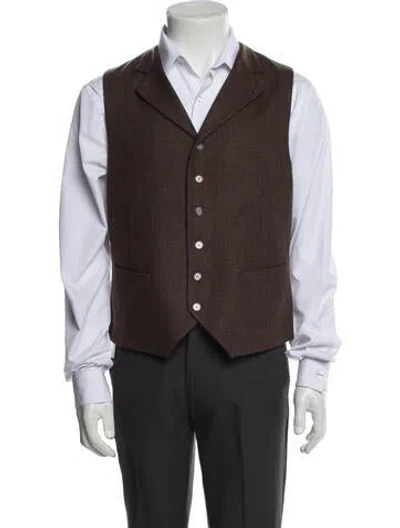 Pre-owned Brunello Cucinelli Cashmere Vest In Brown