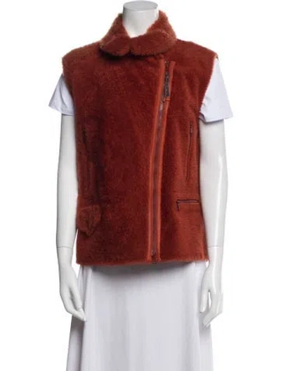 Pre-owned Brunello Cucinelli Cashmere Vest In Orange
