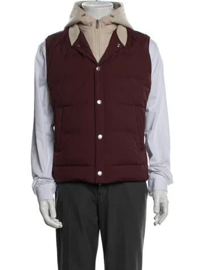 Pre-owned Brunello Cucinelli Cashmere Vest In Red