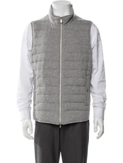 Pre-owned Brunello Cucinelli Cashmere Vest W/ Tags In Gray