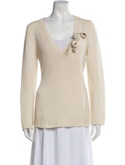 Pre-owned Brunello Cucinelli Cashmere V-neck Sweater