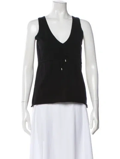 Pre-owned Brunello Cucinelli Cashmere V-neck Sweater In Black