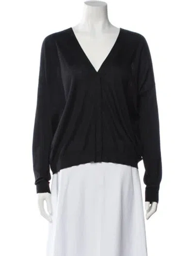 Pre-owned Brunello Cucinelli Cashmere V-neck Sweater In Black