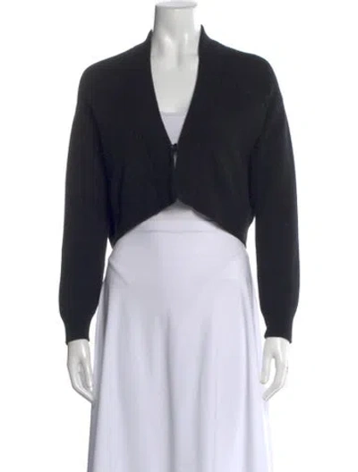 Pre-owned Brunello Cucinelli Cashmere V-neck Sweater In Black