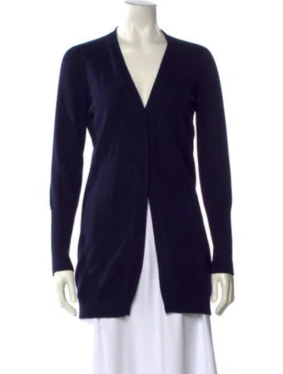 Pre-owned Brunello Cucinelli Cashmere V-neck Sweater In Blue