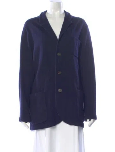 Pre-owned Brunello Cucinelli Cashmere V-neck Sweater In Blue