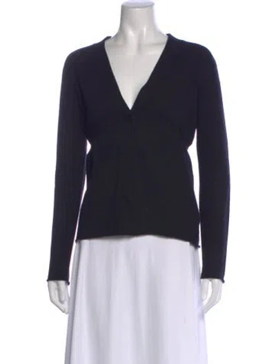 Pre-owned Brunello Cucinelli Cashmere V-neck Sweater In Blue