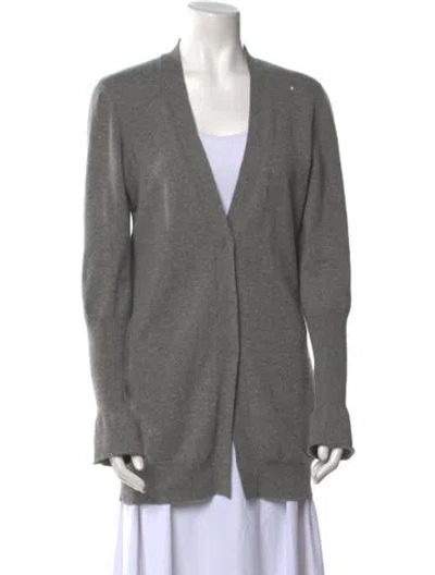 Pre-owned Brunello Cucinelli Cashmere V-neck Sweater In Gray