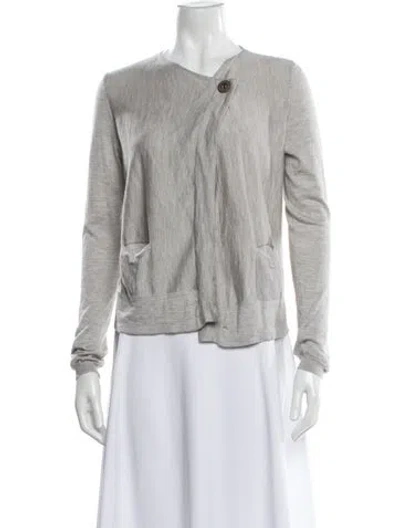 Pre-owned Brunello Cucinelli Cashmere V-neck Sweater In Gray