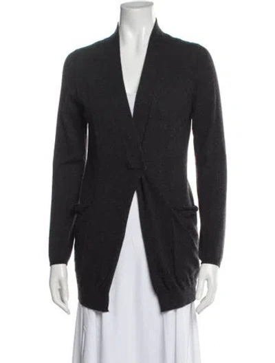 Pre-owned Brunello Cucinelli Cashmere V-neck Sweater In Gray