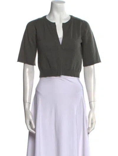 Pre-owned Brunello Cucinelli Cashmere V-neck Sweater In Gray