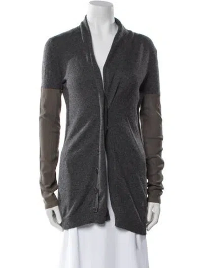 Pre-owned Brunello Cucinelli Cashmere V-neck Sweater In Gray