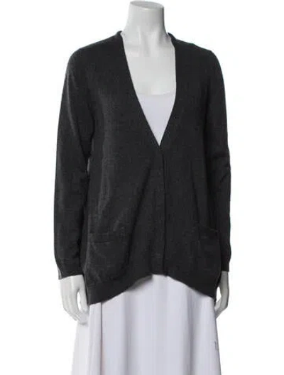 Pre-owned Brunello Cucinelli Cashmere V-neck Sweater In Gray
