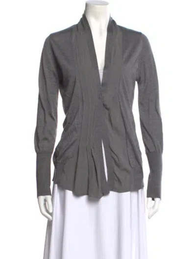 Pre-owned Brunello Cucinelli Cashmere V-neck Sweater In Gray