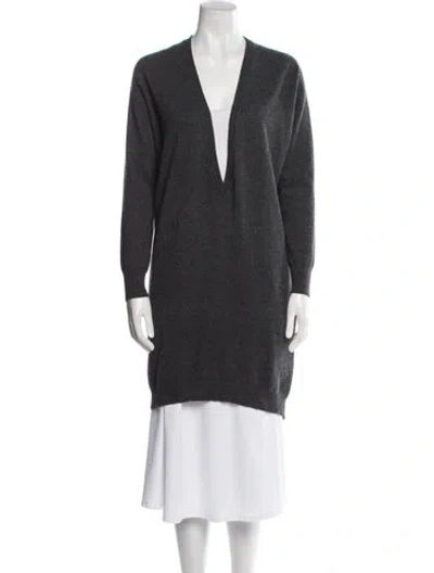 Pre-owned Brunello Cucinelli Cashmere V-neck Sweater In Gray