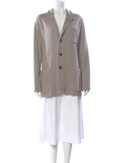 Pre-owned Brunello Cucinelli Cashmere V-neck Sweater In Gray