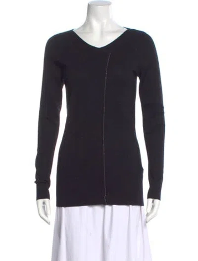 Pre-owned Brunello Cucinelli Cashmere V-neck Sweater In Gray