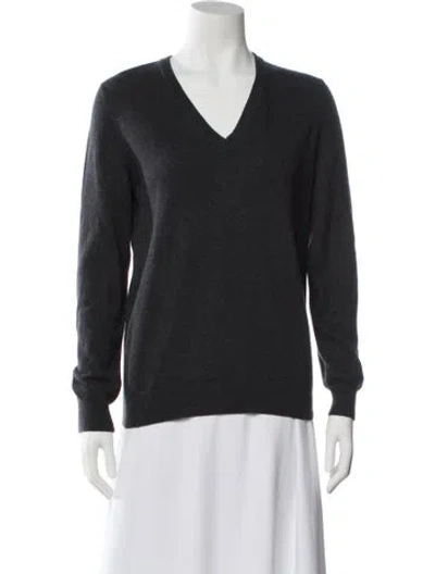 Pre-owned Brunello Cucinelli Cashmere V-neck Sweater In Gray