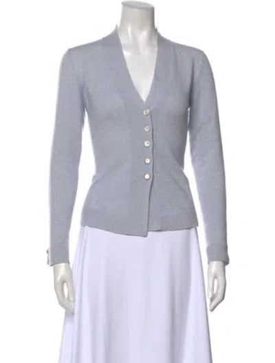Pre-owned Brunello Cucinelli Cashmere V-neck Sweater In Gray