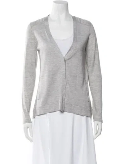 Pre-owned Brunello Cucinelli Cashmere V-neck Sweater In Gray