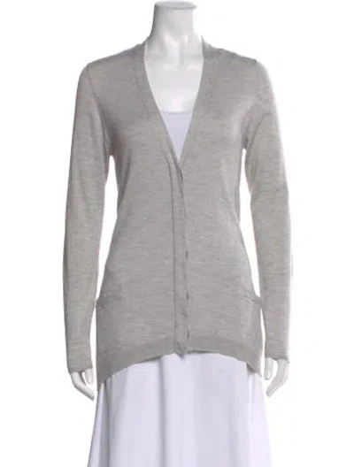 Pre-owned Brunello Cucinelli Cashmere V-neck Sweater In Gray