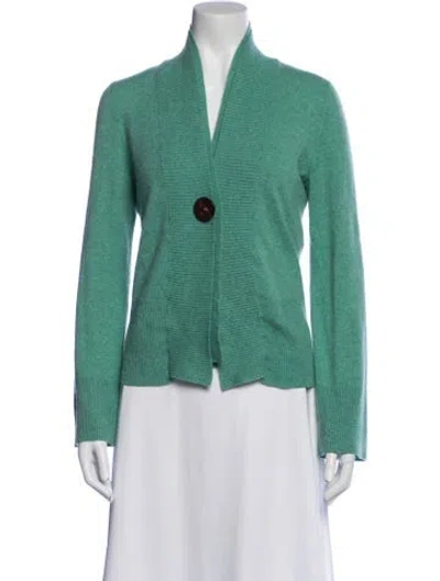 Pre-owned Brunello Cucinelli Cashmere V-neck Sweater In Green