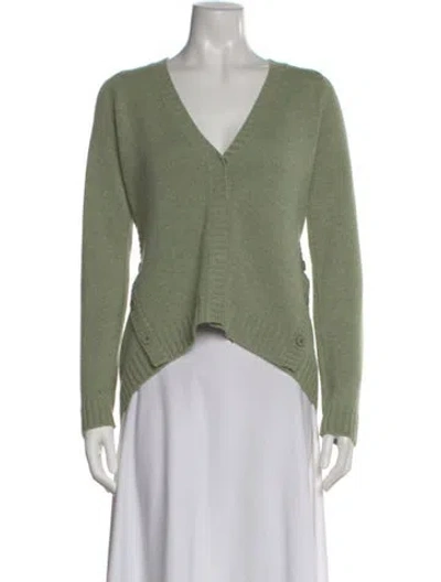 Pre-owned Brunello Cucinelli Cashmere V-neck Sweater In Green
