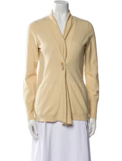 Pre-owned Brunello Cucinelli Cashmere V-neck Sweater In Neutral