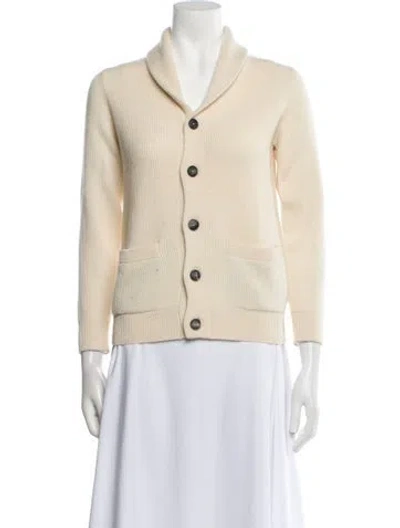 Pre-owned Brunello Cucinelli Cashmere V-neck Sweater In Neutral