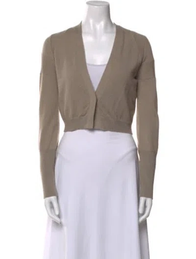 Pre-owned Brunello Cucinelli Cashmere V-neck Sweater In Neutral
