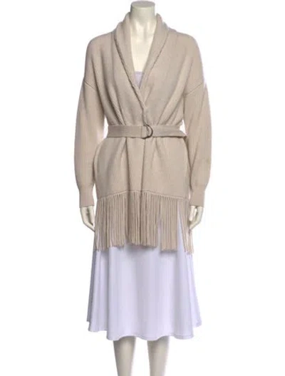 Pre-owned Brunello Cucinelli Cashmere V-neck Sweater In Neutral