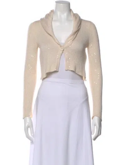 Pre-owned Brunello Cucinelli Cashmere V-neck Sweater In Neutral